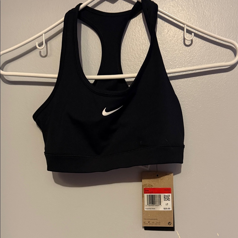 Nike Women's Black Racerback Sports Bra